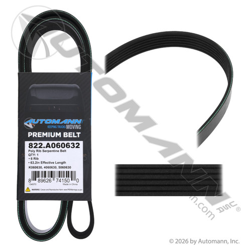 822.A060632 POLY RIB SERPENTINE BELT
