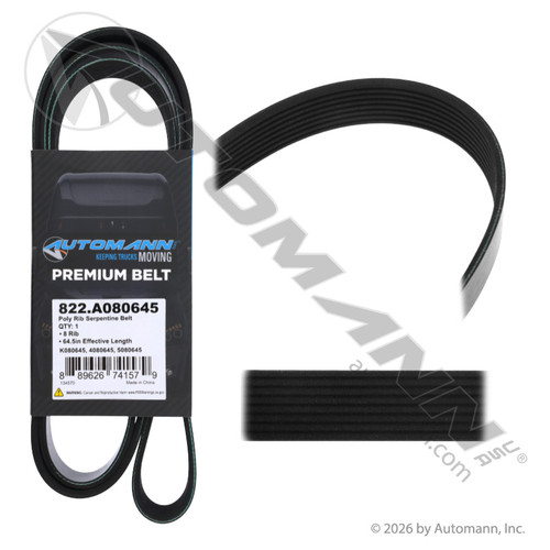 822.A080645 POLY RIB SERPENTINE BELT