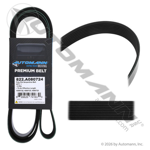 822.A080724 POLY RIB SERPENTINE BELT