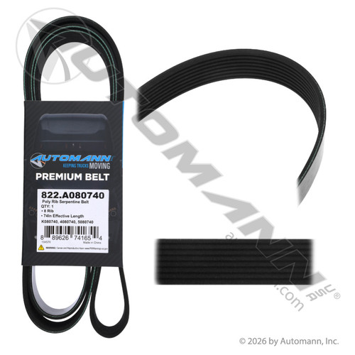 822.A080740 POLY RIB SERPENTINE BELT