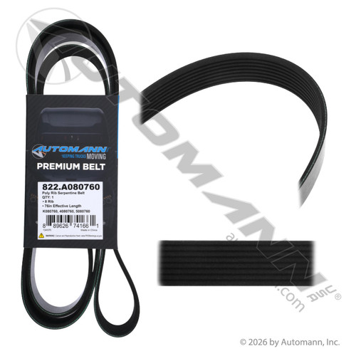 822.A080760 POLY RIB SERPENTINE BELT