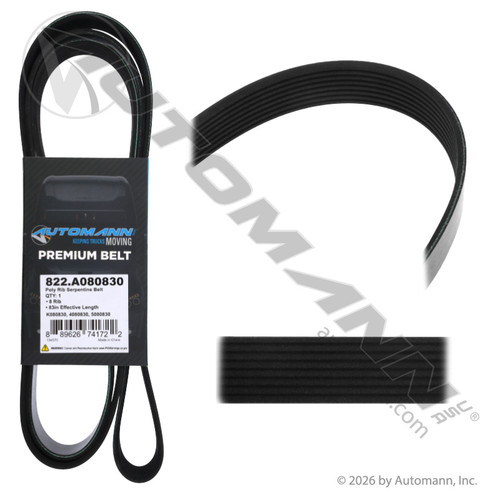 822.A080830 POLY RIB SERPENTINE BELT