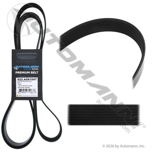 822.A081047 POLY RIB SERPENTINE BELT