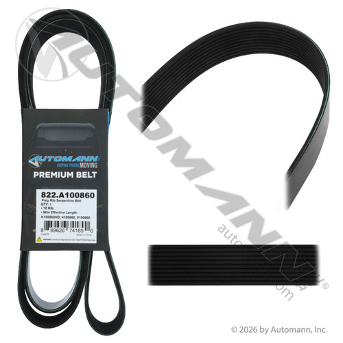 822.A100860 POLY RIB SERPENTINE BELT