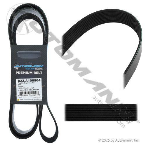 822.A100864 POLY RIB SERPENTINE BELT