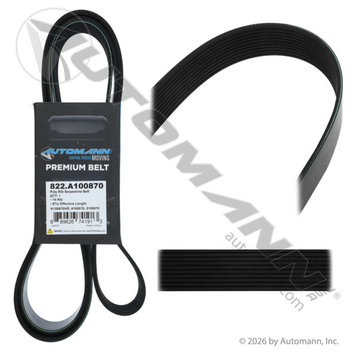 822.A100870 POLY RIB SERPENTINE BELT