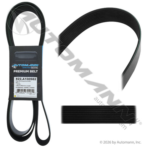 822.A100982 POLY RIB SERPENTINE BELT