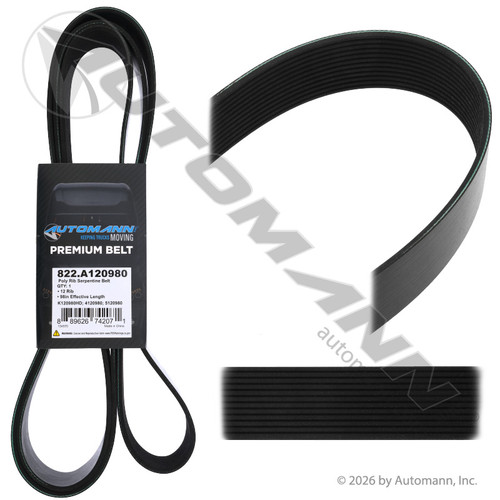 822.A120980 POLY RIB SERPENTINE BELT
