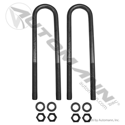 AUBK5161-16 U BOLT KIT 7/8IN X 3IN X 16IN