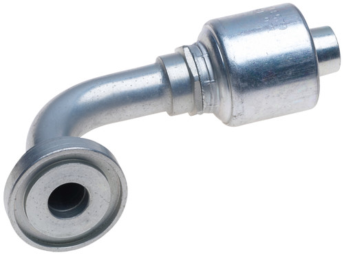 Gates G25314-1616 - MegaCrimp Code 61 O-Ring Flange 90 Bent Tube Hydraulic Coupling