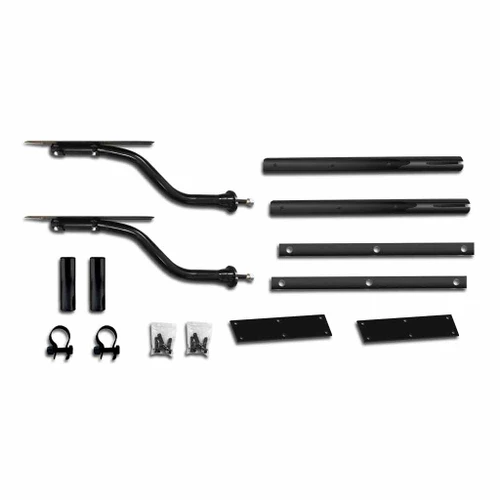 Trux TFEN-HKITP2 - Painted Half Fender Mounting Kit, Swivel Brackets, Black Steel Tube Arms
