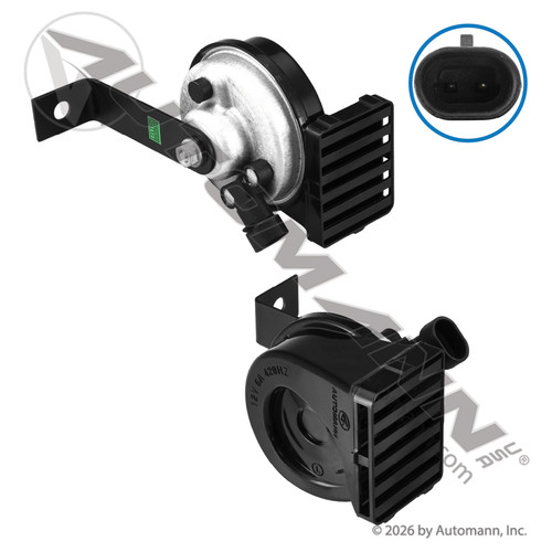Automann 562.75492EH - Electric City Horn Low Tone for Kenworth/Peterbilt