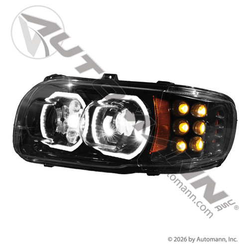 Automann 564.75046DBY-1 - Headlamp LED LH for Peterbilt