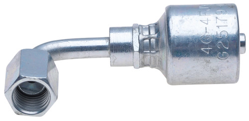 Gates G25179-1216 - MegaCrimp Female JIC 37 Flare Swivel 90 Bent Tube Hydraulic Coupling