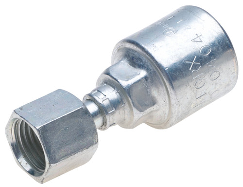 Gates G25230-0404 - MegaCrimp Female Flat-Face O-Ring Swivel Hydraulic Coupling