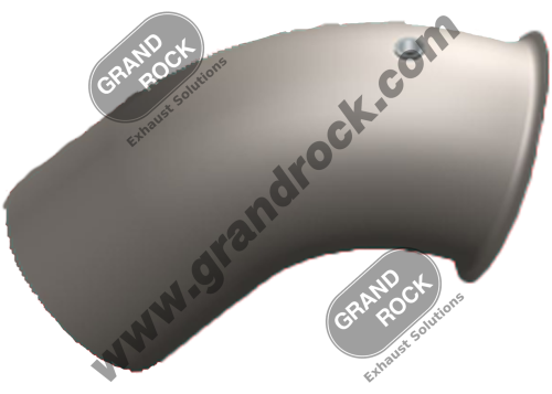 PB14256 5" ALUMINIZED ELBOW W/ FLARE PYRO PETE