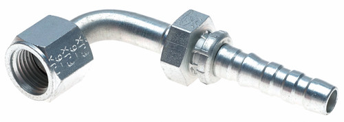 Gates G20180-1212 - GlobalSpiral Female JIC 37 Flare Swivel 90 Bent Tube Hydraulic Coupling