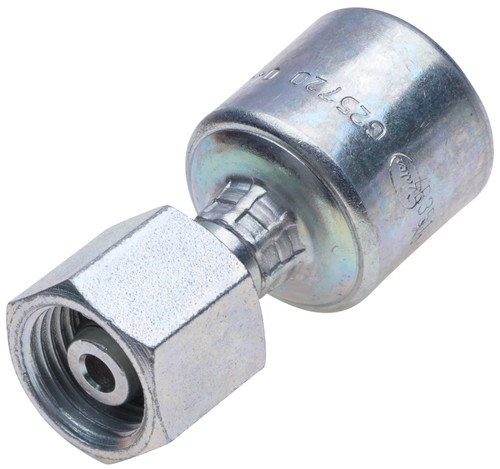 Gates G25720-1020 - MegaCrimp Female DIN 24 Cone Swivel Heavy Series with O-Ring Hydraulic Coupling