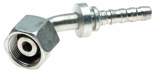 Gates G20725-1220 - GlobalSpiral Female DIN 24 Cone Swivel Heavy Series with O-Ring 45 Bent Tube Hydraulic Coupling
