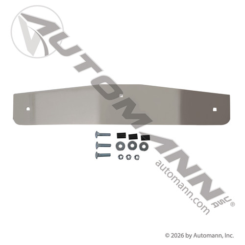 Automann 562.706 - Mud Flap Bottom Plate 20in Chrome Bolted