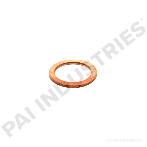 PAI 842050 - Copper Washer Seal, 0.650 Inch ID x 0.870 Inch OD x 0.057 Inch Thick for Mack and Volvo