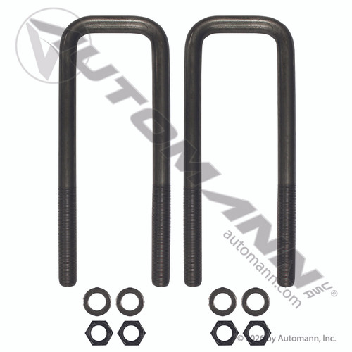 Automann AUBK8251-103 - U Bolt Kit Square 3/4in X 3in X 10-3/8in