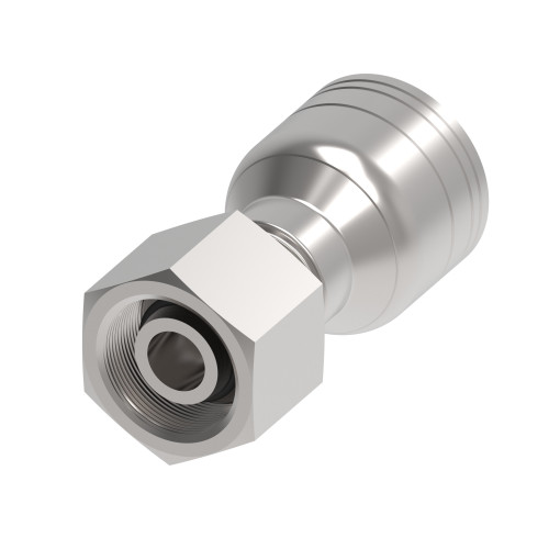 Aeroquip 1A8DS6 - Hose End Crimp Straight 24 Degree DKO Swivel Heavy Duty