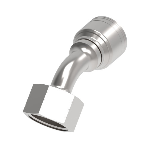 Aeroquip 1AA16FRA12 - Hose End Crimp 45 Degree Female ORFS Swivel