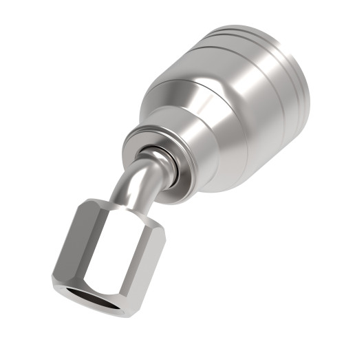 Aeroquip 1AA6FJA4 - Hose End Crimp 45 Degree Female 37 Degree Swivel