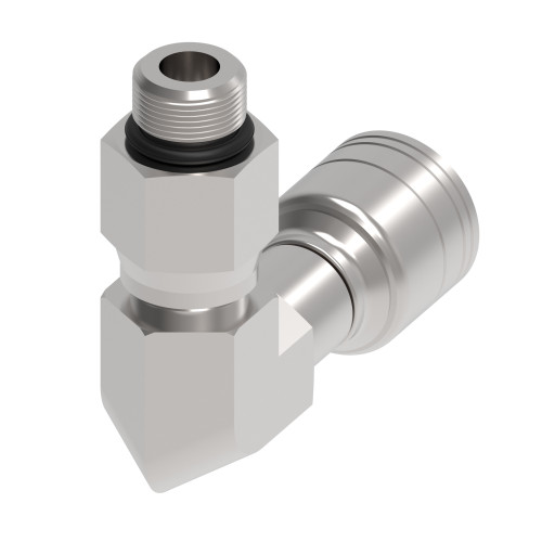 Aeroquip 1AA12SBB8 - Hose End Crimp 90 Degree Male Adjustable ORB ISO 11926-3