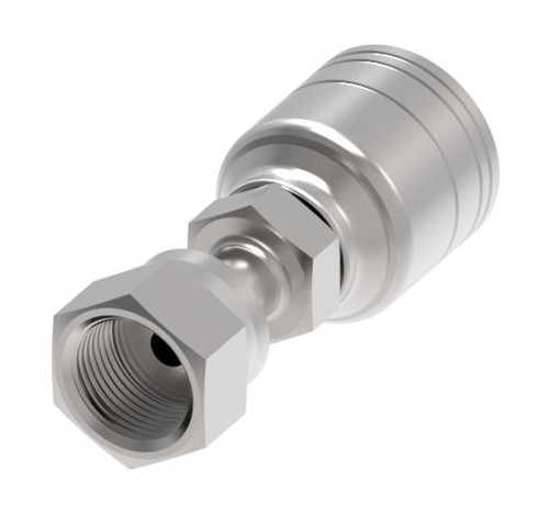 Aeroquip 1AA10FR12 - Hose End Crimp Straight Female ORFS Swivel
