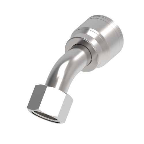 Aeroquip 1AA16FJA16 - Hose End Crimp 45 Degree Female 37 Degree Swivel