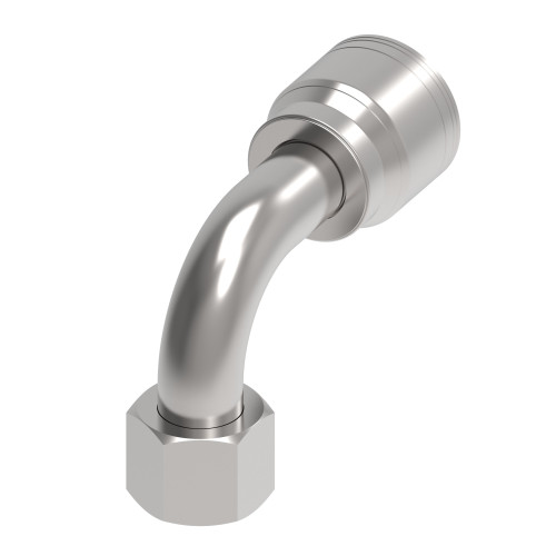 Aeroquip 1AA16FJB16 - Hose End Permanent 1A/Z Series Crimp 90 Degree Split Flange Code 61 -16