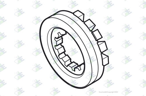 Euroricambi 24170022 - Grooved Nut for Dana-Spicer 74022