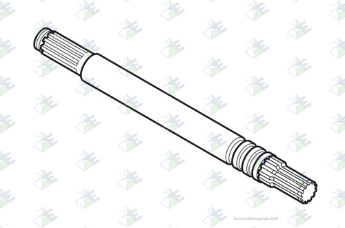 Euroricambi 24170226 - Output Shaft W/Bush for Dana-Spicer OD115123