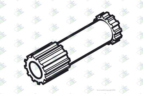 Euroricambi 24170382 - Diff.Lock Sleeve 16 T. for Dana-Spicer 113598