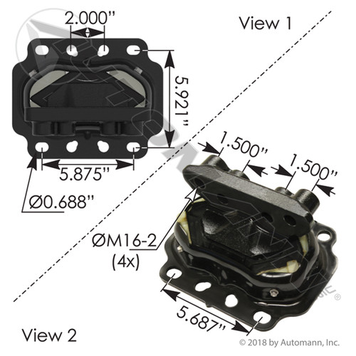 M17490 KENWORTH KW REAR MOTOR MOUNT