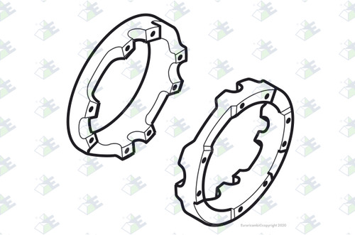 Euroricambi 24170958 - Diff. Case Empty for Dana-Spicer 211252