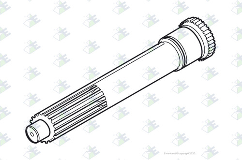 Euroricambi 35530056 - Input Shaft 2"X12,12" for Fuller 15110