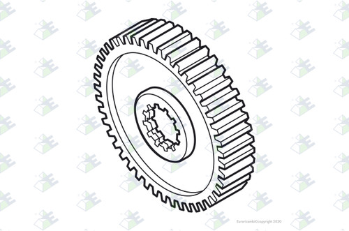 Euroricambi 35530072 - Reverse Gear 46 T. for Fuller 16949