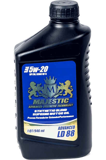 Majestic MAJLD5W2055G - Synthetic Blend 5W20 Motor Oil, 55 Gallon