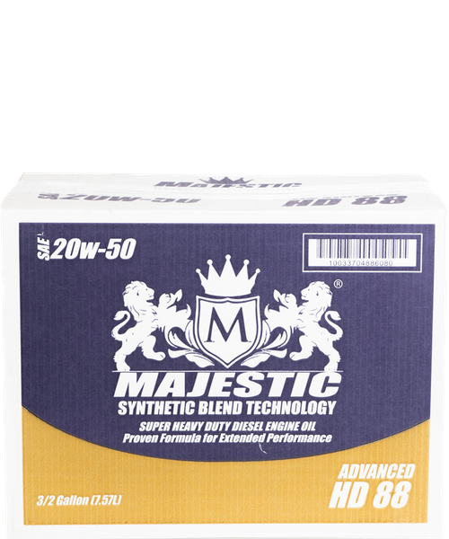Majestic MAJ20W502G - Heavy Duty Synthetic Blend 20W50 Motor Oil, 2 Gallon