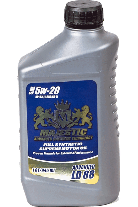 Majestic MAJLDS5W2055G - Full Synthetic 5W20 Motor Oil, 55 Gallon