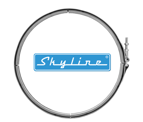 Skyline CL005-B100 - V-Band Clamp, 14.25" for Volvo / Mack D13/MP8 and D16/MP10 DPFs and DOCs