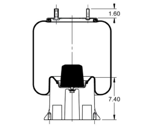 AS-8324 RIDEWELL W/C AIR SPRING CON