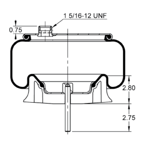 AS-8859 KENWORTH AIR SPRING CONTITEC