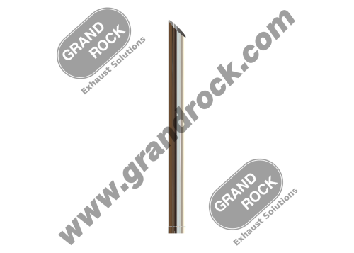 Grand Rock P7-84EXC - 7" X 84" Miter Cut Stack ID Chrome