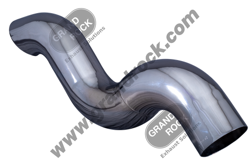 ED-5LEXC STACK DUMP,5"3-BEND ID/MITER CHR