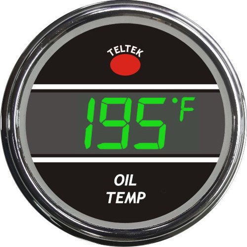805 TELTEK GREEN PETERBILT OIL TEMPERATURE GAUGE