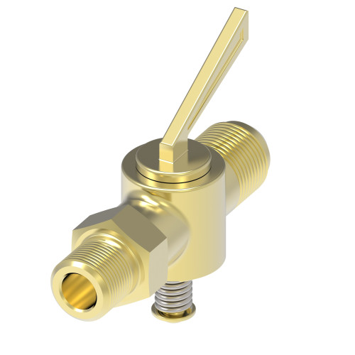 Aeroquip 703 - Valve Brass SAE 45 Flare Straight